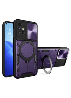 Buy SHIELD EGYPT For Samsung Galaxy M51 Armored Camera Shield Cover Camera Lend Protection, Built-in 360° (Purple) in Egypt