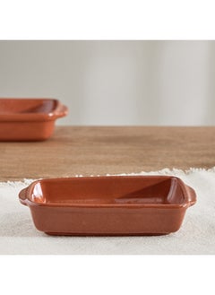 Buy Arcilla Rectangular Bake and Serve Dish 21 x 3.5 x 13 cm in UAE