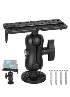 Buy Fish Finder Accessories, Fish Finder Mount Base, 360 Degree Swivel Electronics Fishfinder Mount, Universal Mounting Plate in Saudi Arabia