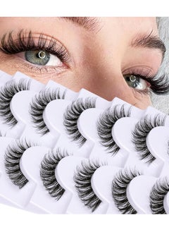 Buy Artificial eyelashes 10 pieces/box, dense and long, reusable, ideal for daily use, dates, parties, art shows, and excursions in Egypt