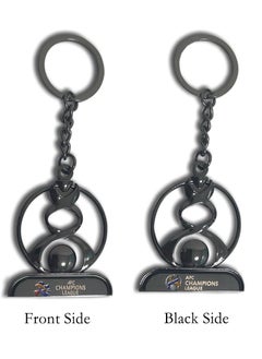 Buy Asia Champions League Mini Trophy Keychain with the old design from front and new design from the other side Black color in Saudi Arabia