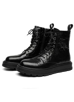 Buy New Youth Fashion Thick Sole High Top Boots in UAE