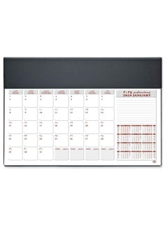 اشتري FIS 2024 Year Planner with PVC Desk Blotter - Arabic / English, Black- FSDK2AE24BK في الامارات