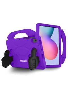 اشتري Moxedo Shockproof Protective Case Cover Lightweight Convertible Handle Kickstand for Kids with Pencil Holder Compatible for Samsung Galaxy Tab A8-10.5-inch X200 / Tab A7 10.4-inch T500 - Purple في الامارات