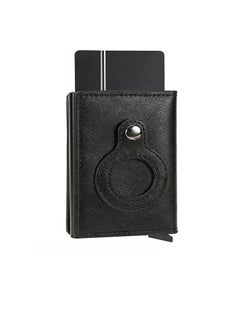 Buy AirTag Wallet for Men Card Holder RFID   Blocking Smart Air Tag Leather Wallet with Apple Airtag Holder in Saudi Arabia