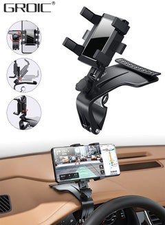 Buy Car Phone Holder, Mount Dashboard Phone Car Holder 360 Degree Rotation Cell Phone Holder for Car Clip Mount,Multi-Function Phone Car Mount Suitable,Automobile Parking Sign in UAE