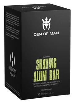 اشتري 2 Pieces of 100gm Shaving Alum Stone Bar fitkari for Razor Burns Minor Cuts Skin Antiseptic Achieve a Smooth and Refreshing Shave Every Time في الامارات