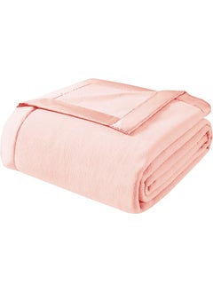 Buy BSB HOME® 220 GSM Premium ANTIPILL POLO BLANKET Plush Single Blanket for Bed, Sofa, Couch, Travel and Camping AC Blanket | 150x220 cm | Pink | ANTIPILL POLO BLANKET in Saudi Arabia