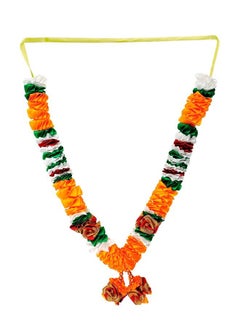 اشتري Marigold Garland Home Temple Decor Photo Frame Pooja Mala Pooja Items Makhamali Artificial Garland Yellow and Mixed Colours في الامارات