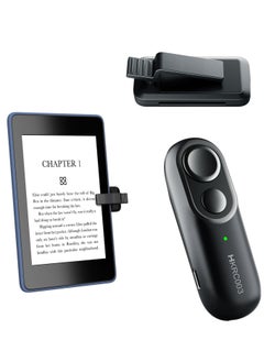 اشتري Remote Control Page Turner for Kindle Reading, Wireless E-Reader Controller for iPad Tablets iPhone Android-phones, eBook Readers Accessories/Taking Photos Remote, Super Lightweight, Black في السعودية