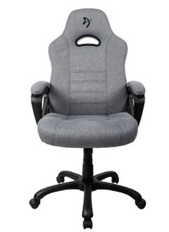 Buy Arozzi Enzo Woven Fabric Ergonomic Computer Gaming/Office Chair with Swivel, Tilt, Rocker, and Adjustable Height, Black Grey | ENZO-WF-BKGY in UAE