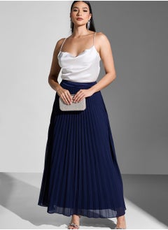 Buy Plisse High Waist Skirt in UAE