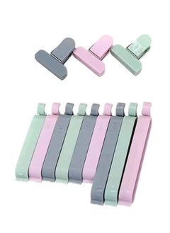 اشتري Sealing Clips Food Sealing Clips Plastic Bag Sealing Clip Clamp Sealer for Kitchen Snack Bag Clips Crisp Packet Clip Fresh Food Storage Clips Sealer Colorful 12 Pcs في الامارات