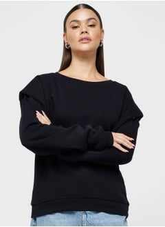 Buy Padded Shoulder Sweatshirt in UAE