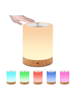 اشتري LED Bedside Lamp,Rechargeable Night Light,Touch Lamp,Charging Color Table Lamp,Multicolour 12*10.5*10.5cm في السعودية