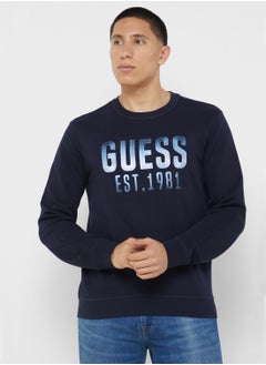 Buy Logo Crew Neck Sweatshirt in Saudi Arabia