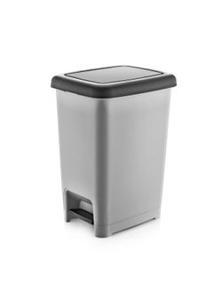 Buy Plastic Pedal Dustbin 10 Liter 20X26X34 CM in Saudi Arabia