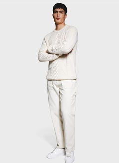 اشتري Man Straight Fit Trousers في الامارات