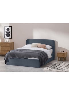 Buy Button Tufted Bed Blue 120Cm in Egypt