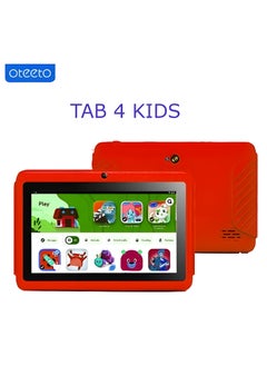 Buy Tab 4 IPS 7 Inch Screen Kids Tablet 5G 4GB RAM 128GB ROM Red in UAE