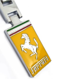 Buy Zinc Alloy Metal 3D Logo Keychain For Ferrari in UAE