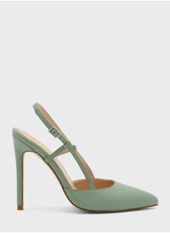 Buy Cutout Slingback Strap Pointed Pump in Saudi Arabia