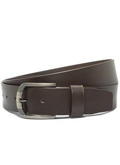 Buy Classic Milano Genuine Leather Belt Men Semi Casual Belt for men Men's belt DDL Smooth 40MM (Brown) by Milano Leather in UAE