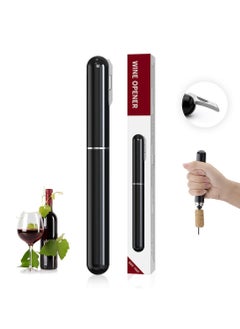 اشتري Portable Air Pressure Wine Opener, 2 in 1 Cork Wine Opener Needle with Foil Cutter, Handheld Cork Opener, Effortless Wine Opening في الامارات