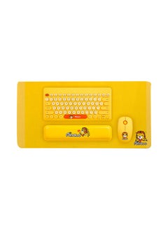 Buy Wireless Keyboard With Mouse Set Yellow in UAE