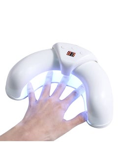 اشتري Gel UV LED Nail Lamp, 36 W UV Nail Light with 3 Timer Setting, Scalable Design Prevent Hands from Turning Dark, for Home and Salon White في السعودية