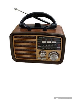 Buy Portable Analog FM Radio with USB MP3 TF and AUX Player and Wireless Speaker in Saudi Arabia