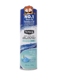 اشتري Shave Guard Sensitive Skin Shaving Gel- With Aloe Vera-Gentle Formula -Soothing في الامارات