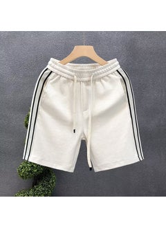 Buy 2023 Mens Casual Shorts Summer Mid-Length d096 White in Saudi Arabia