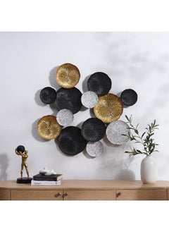 Buy Gravita Metal Wall Decor 96X8X93Cm - Black in UAE