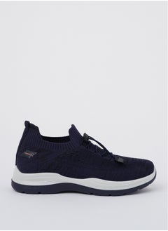 Buy Cobblerz Mens Lace-up Low Top Sneakers Blue in Saudi Arabia