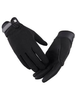 Buy Tactical Gloves Men's Full Finger Gloves Protective Equipment Gloves Sports Gloves Motorcycle Shooting Horseback Paintball Racing Rock Climbing Mountaineering Equipment (black L) in UAE