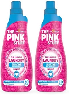 Buy Stardrops - The Pink Stuff - The Miracle Laundry Sensitive Non Bio Liquid - 32Oz Pack Of 2 in UAE