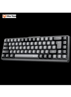 اشتري Meetion 65% Triple-Mode Wireless RGB Mechanical Keyboard MK12 65% Layout Full Key Hot-Swap Tri-Mode Connection (Black) في الامارات