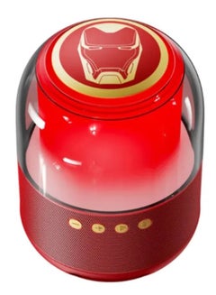 Buy Original Disney QS-S1 Iron Man Smart Bluetooth Speaker 3D Stereo Surround Sound Subwoofer Colorful LED Light Wireless Mini Loudspeaker with Amazing Displaying Light Ideal For Soft Heavy Bass Music in UAE
