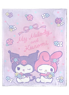 Buy My Melody Silk Touch Blanket, 50" x 60", Pastel Partners in Saudi Arabia