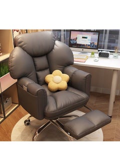 اشتري Computer Chair, Home Sedentary Electric Competition Chair, Rotating Backrest Single Person Sofa, Boss Chair, Lazy Office Chair في الامارات