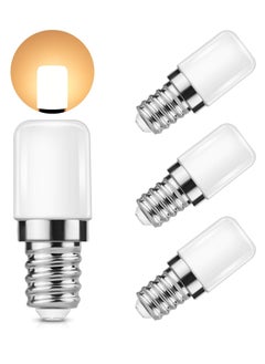 اشتري E14 LED Fridge Light Bulb 4 Packs LED Light Bulbs Warm White Halogen Lamp Replacement for Extractor Hood Sewing Machine Freezer Salt Lamp Bulb في الامارات