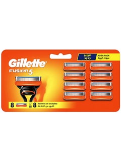 Buy Gillette Fusion Men Blades X8 MEGA PACK in UAE