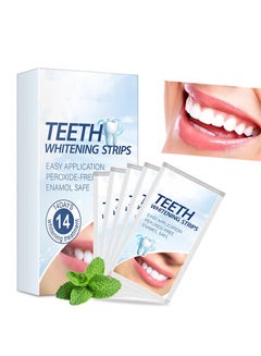 Buy Teeth Whitening Strips, Whitening Strips to Reduce Teeth Sensitivity, Professional Teeth Whitening Strips Kit, Remove Coffee and Tea Stains, 28 Teeth Whitening Strips in Saudi Arabia