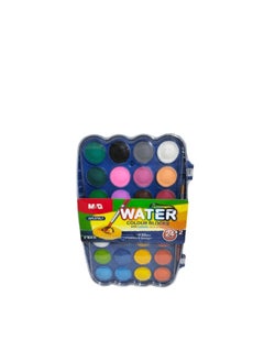 اشتري M&G Solid Water colour paints with pallete and brush 24+2 Colours No: APL976L7 في مصر