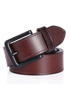 Buy 115CM Mens Leather Retro Denim Belt in UAE