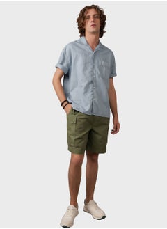 Buy Essential Button-Up Regular Fit Poolside  Shirt in Saudi Arabia