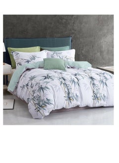 Buy Petals and Floral Designs Single-Size Duvet Cover Set, Multicolour -160x210cm, Fitted sheets size (120x200)+30cm Cotton+Polyester in UAE