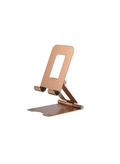 Buy Phone Stand,New Light Alloy Materials,Mobile Stand,Adjustable Mobile Holder,Foldable Phone holder,Desktop Phone Stand Compatible with All Mobile Phone,Golden in Saudi Arabia