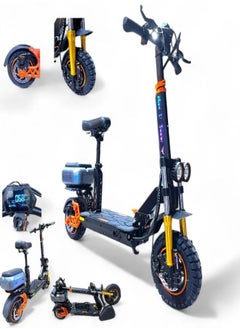 Buy The M Five Pro electric monster scooter is considered the most powerful scooter in terms of quality and durability, strong and mighty suitable for very large weights,power 1200 watts Very large tires, in Saudi Arabia